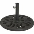 Worldwide Sourcing 20 in. Black Umbrella Base 1607A